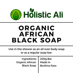 Organic African Black Soap from Burkina Faso BIG 200g (2 Sizes)