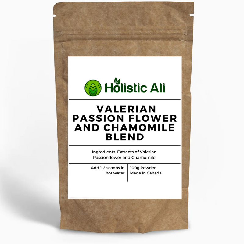 Organic Herbal Valerian Passionflower and Chamomile Blend 100g