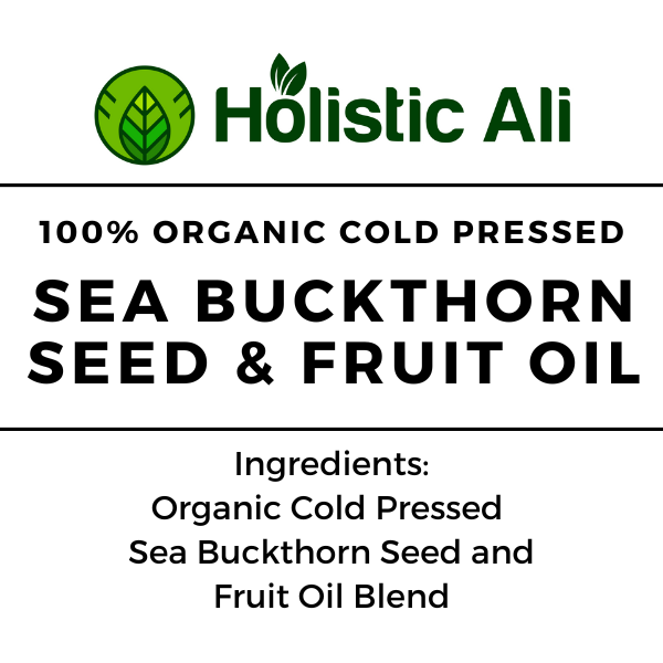 Organic PURE 100% Cold Pressed Sea Buckthorn Seed & Fruit Oil (2 Sizes)