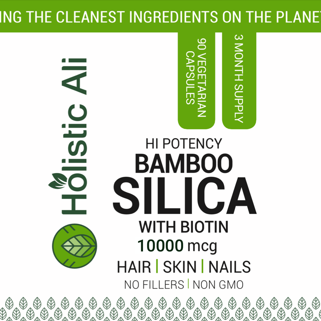 Bamboo Silica with Biotin and Choline, 90 Capsules – A beauty supplement that may support hair strength, glowing skin, and resilient nails. Designed for holistic beauty support.