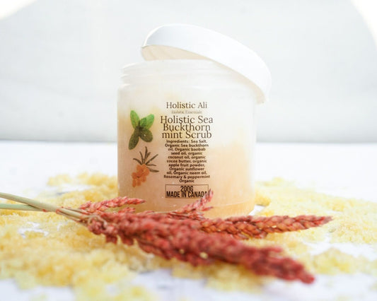 Holistic Sea Buckthorn Mint Face and Body Scrub 200g